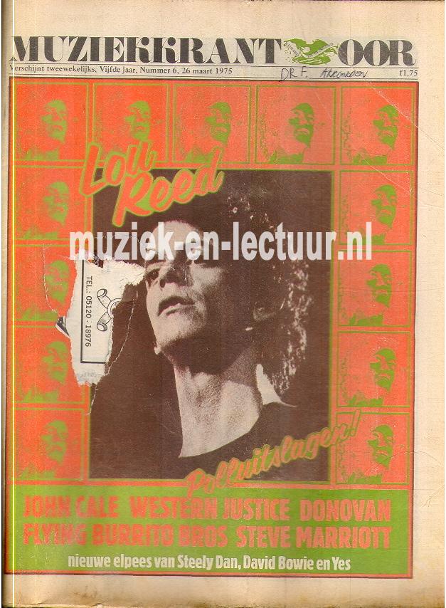 Muziekkrant Oor 1975 nr. 06